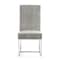 Manhattan Comfort Element Velvet Dining Chair in Steel, PK2 2-DC030-ST - alternate 6